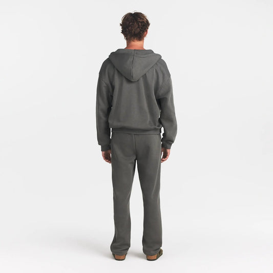 mens relaxed zip up hoodie