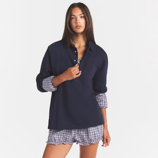 BOYFRIEND FLEECE oversized polo 1