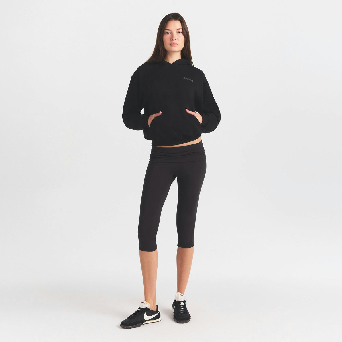 hoodie with embossed logo