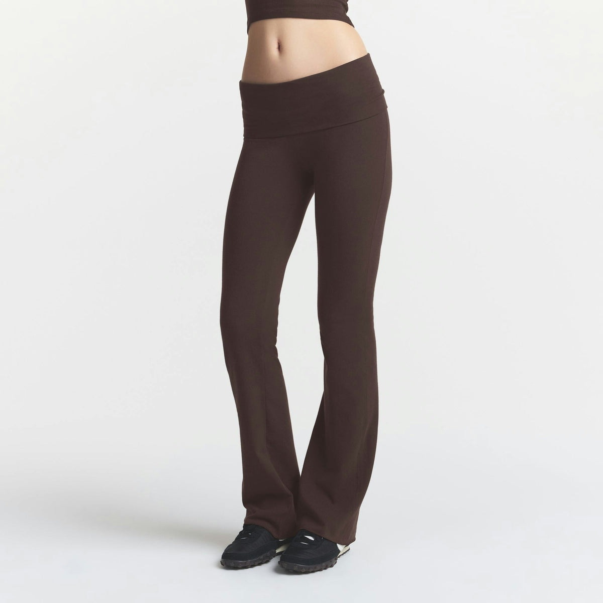 COTTON JERSEY foldover pant
