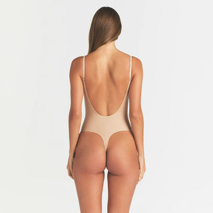 scoop low back thong bodysuit