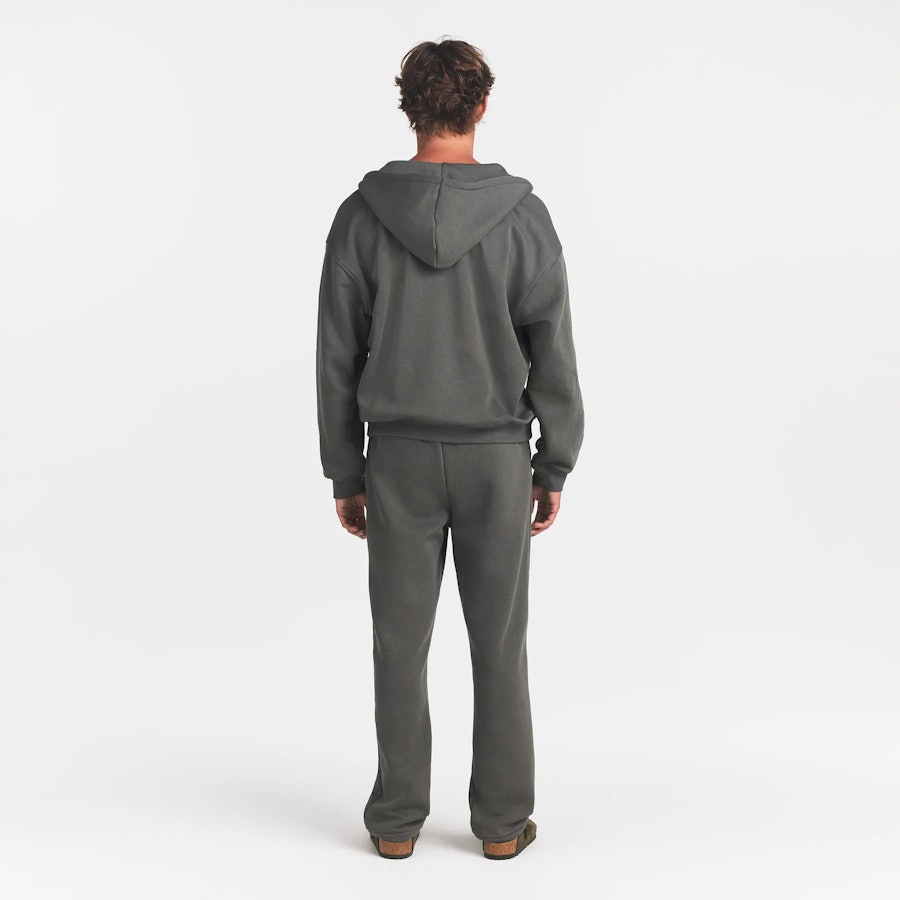 mens relaxed zip up hoodie