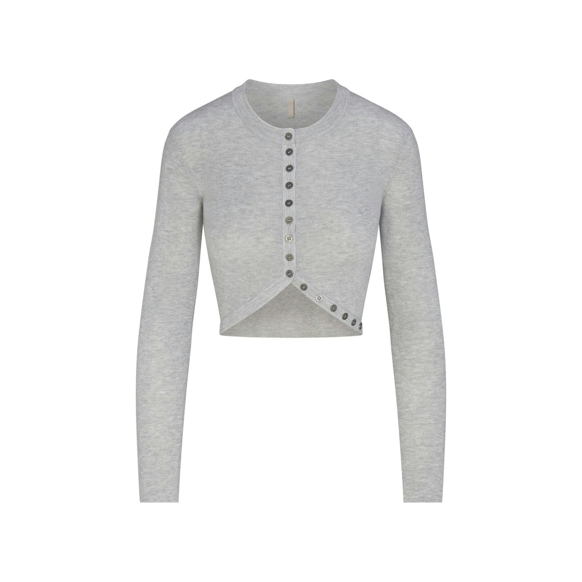 rounded cropped cardigan