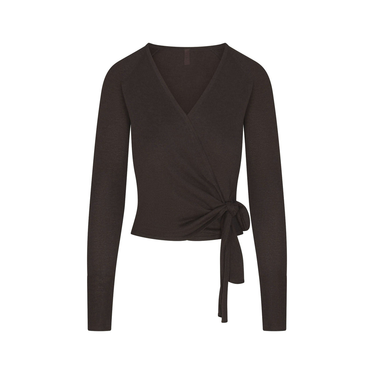 ESSENTIAL KNIT wrap sweater