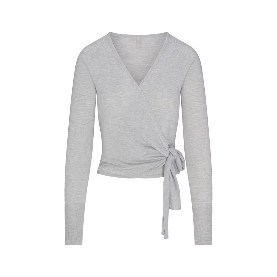 ESSENTIAL KNIT wrap sweater
