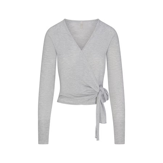 ESSENTIAL KNIT wrap sweater