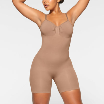 low back mid thigh bodysuit