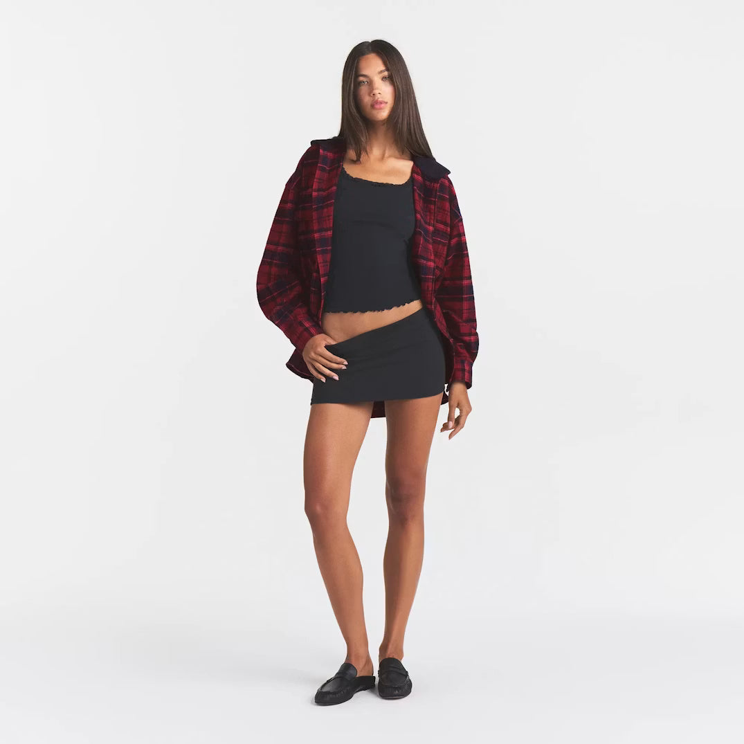 outdoor flannel oversized hooded shirt 1