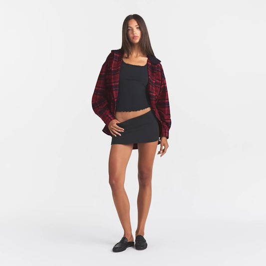 outdoor flannel oversized hooded shirt 1
