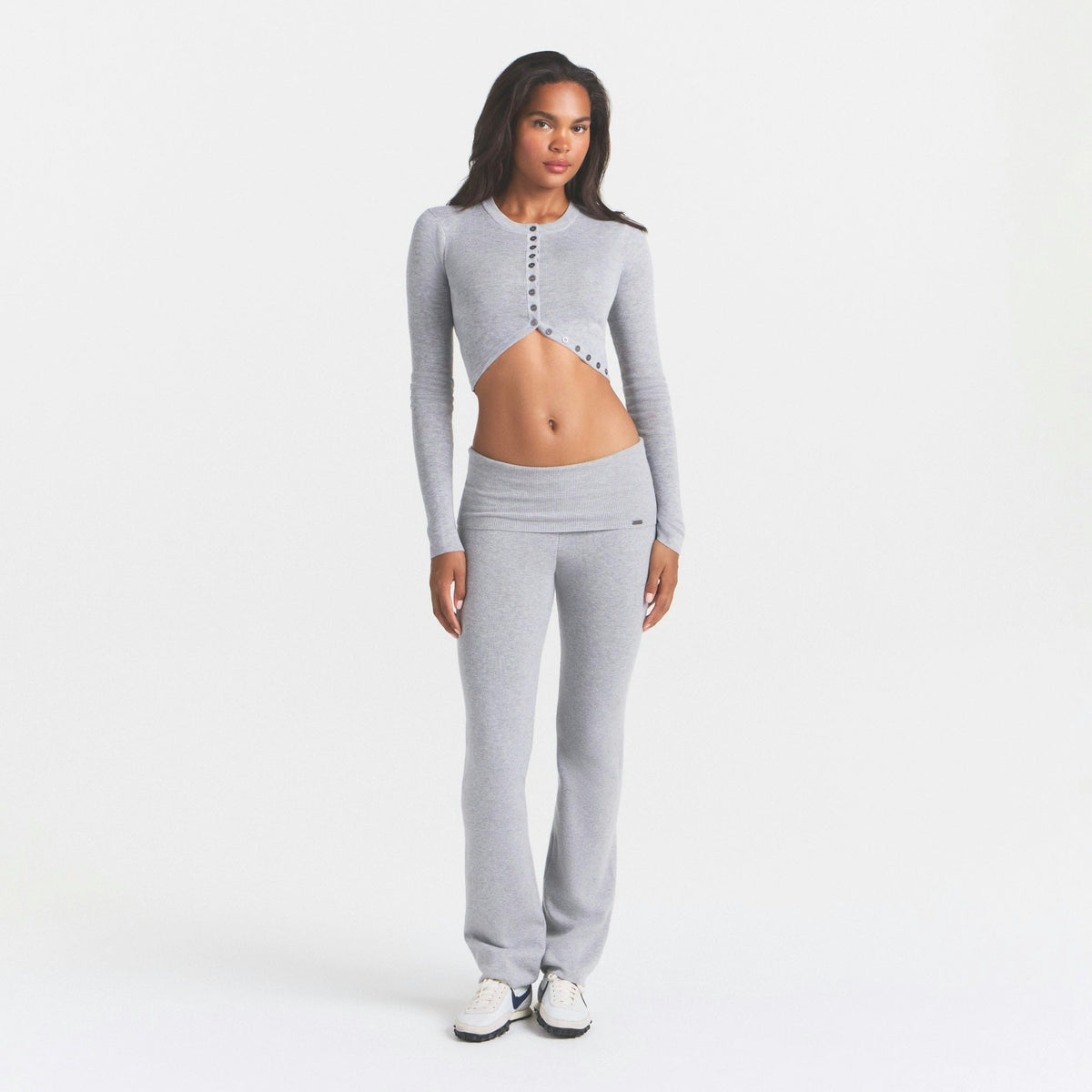 rounded cropped cardigan