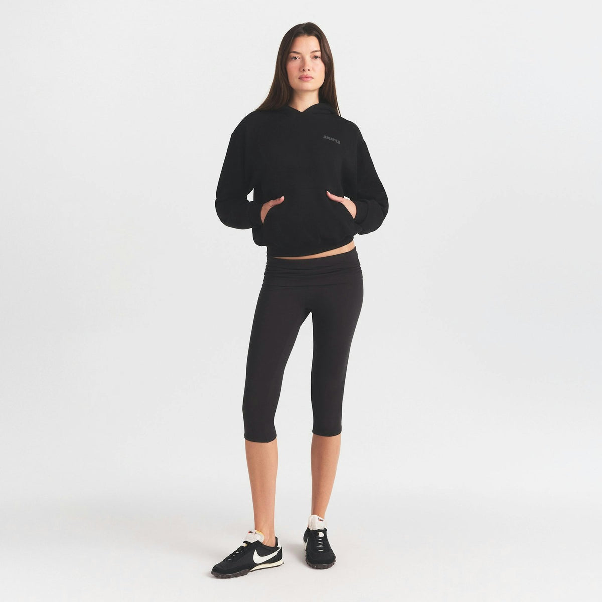 hoodie with embossed logo